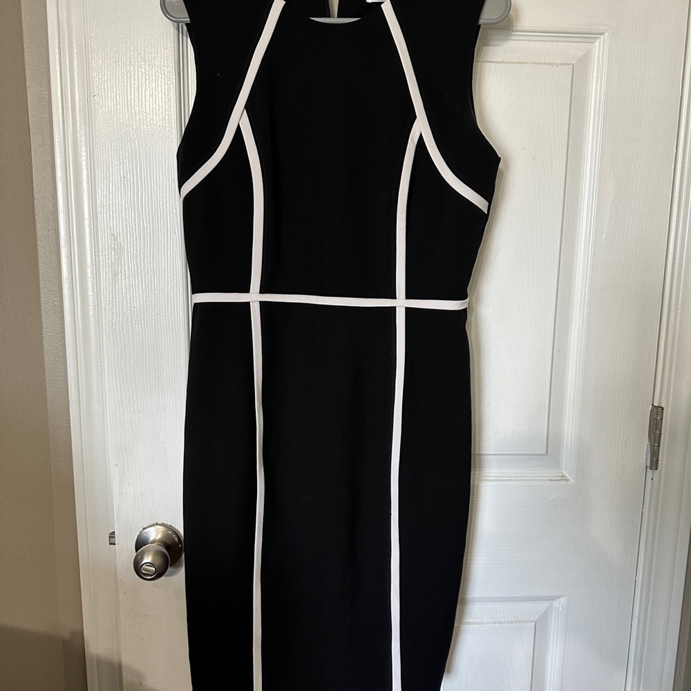 Calvin Klein Black and white dress